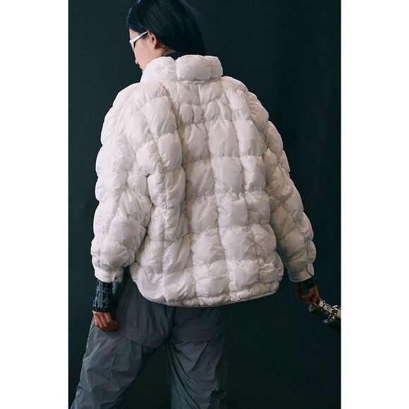 NEW Free People X FP Movement Scrunchy Glossy Pippa Packable Puffer Jacket Sz S